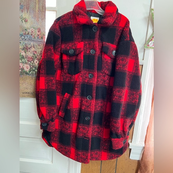 C&C California Jackets & Blazers - C&C California Shearling Shirt Jacket